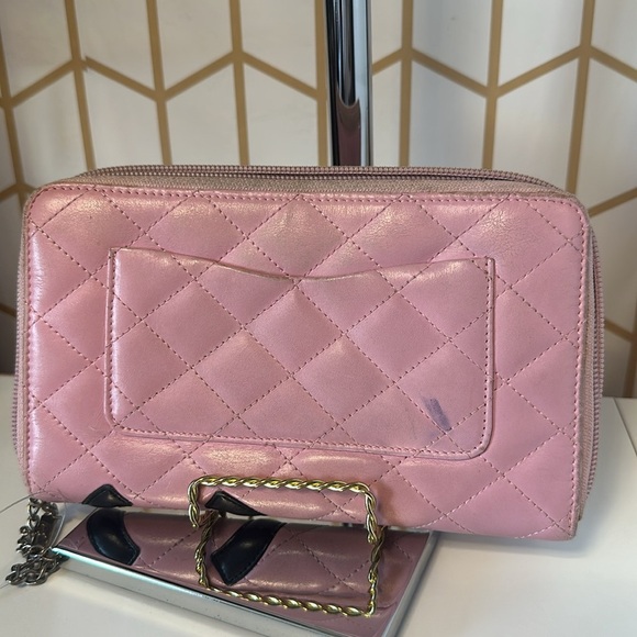 CHANEL Cambon line Zip around long wallet.organizer with pen holder.Pre-loved - Picture 8 of 10